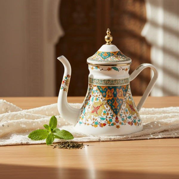 Théière Théière Marocaine Artisanale Traditionnelle - Service à Thé Authentique