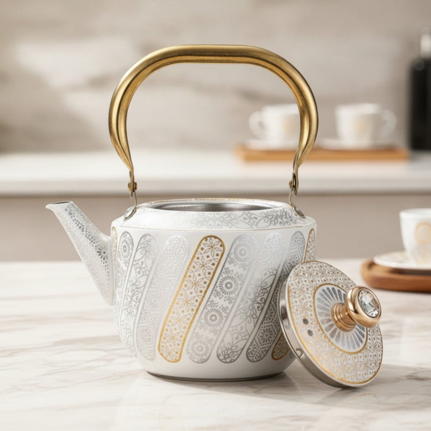 Théière Théière turque avec filtre à thé inox