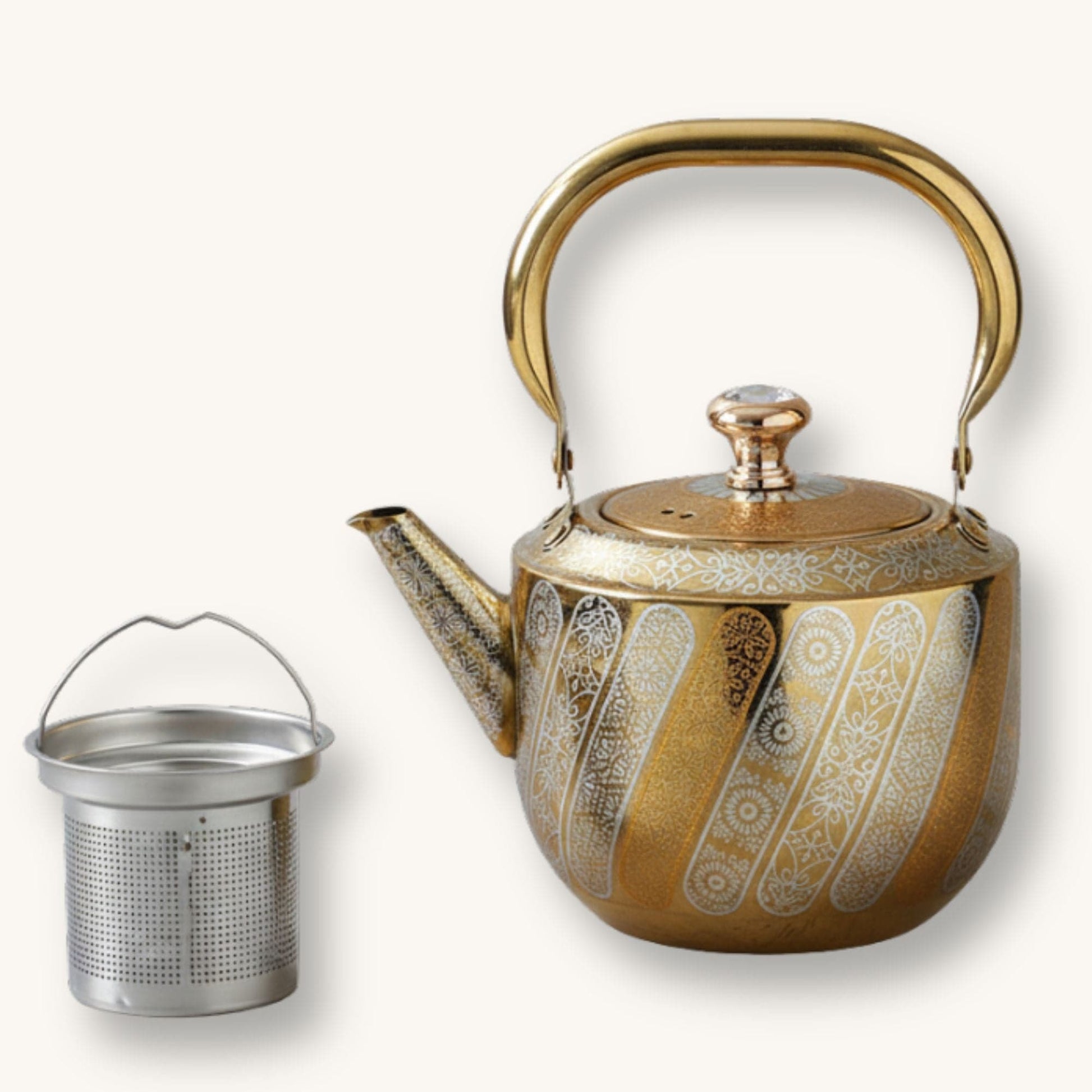 Théière turque inox avec filtre intégré