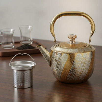 Théière Théière turque inox avec filtre intégré