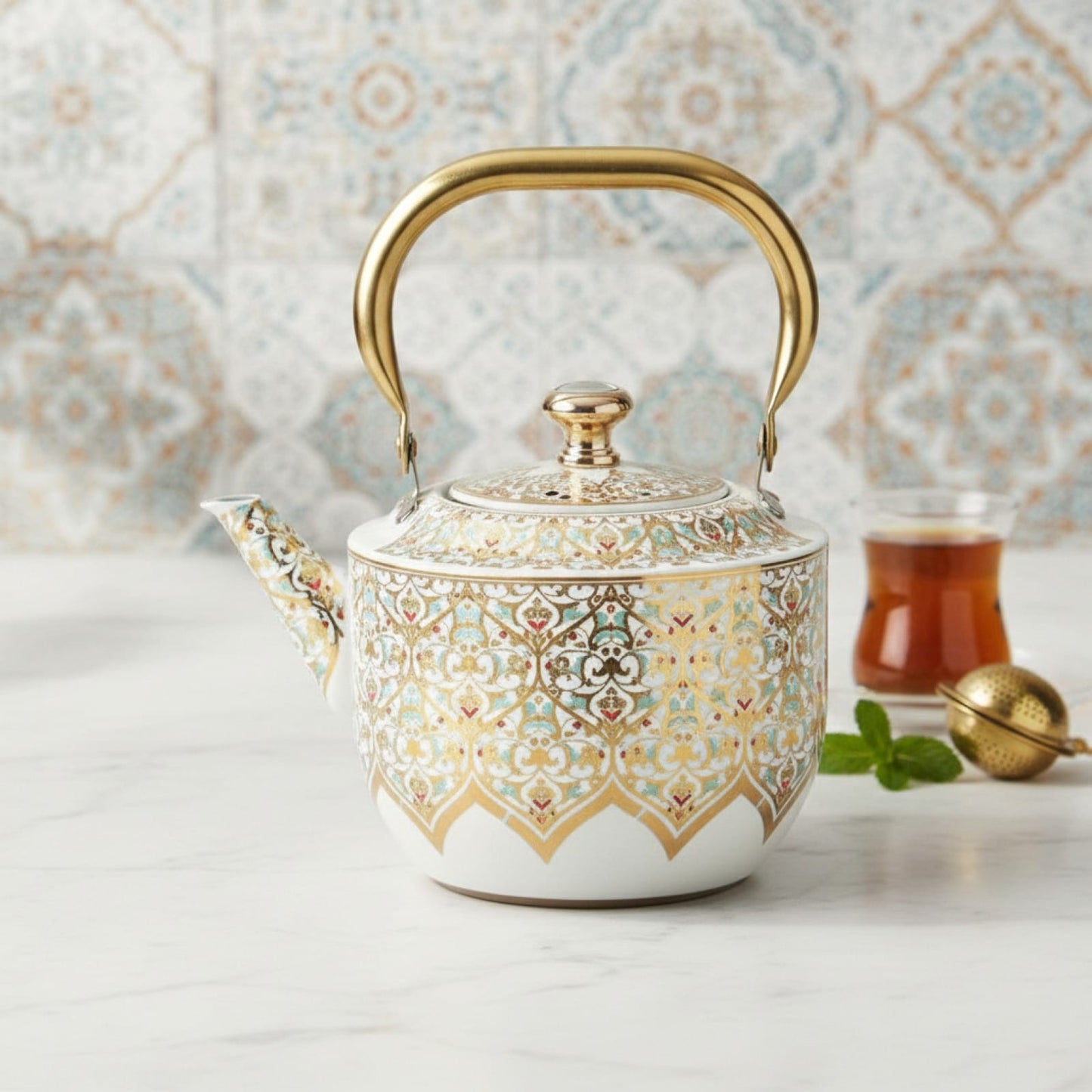 Théière Théière turque inox traditionnel